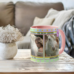 Mug Élégante photo de Pois de la servante d'accueil