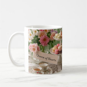 Mug Élégante reine florale des coeurs