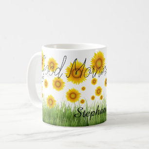 Mug Élégante Typographie classique du tournesol