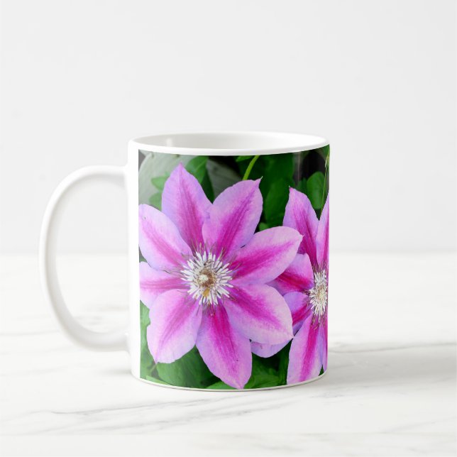 Mug Élégante végétation boho rose (Gauche)