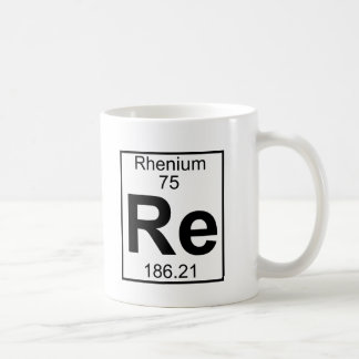 Mug Élément 075 - Re - rhénium (plein)