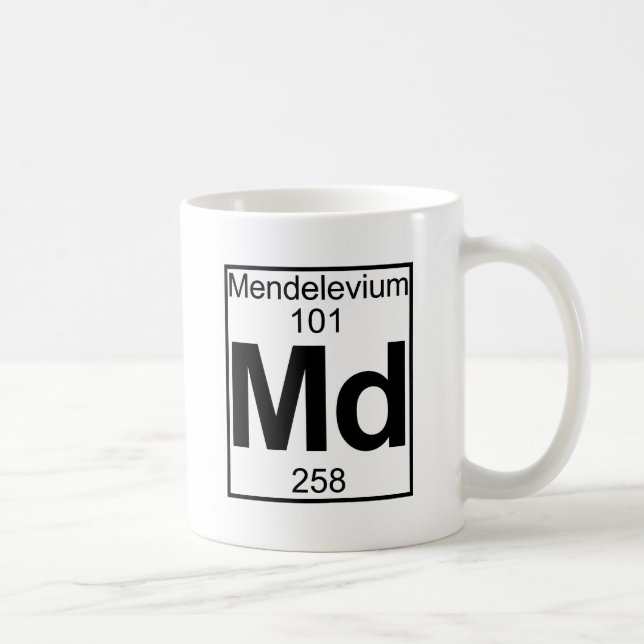 Mug Élément 101 - DM - Mendélévium (plein) (Droite)
