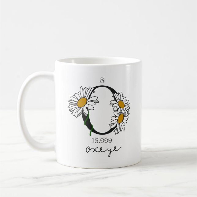 Mug Élément d'oxygène floral (Gauche)