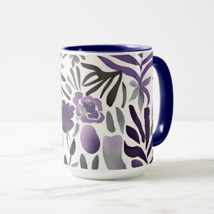 Mug Éléments botaniques rustiques Aquarelle Art