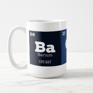 Mug Éléments de tableau périodique de la balise drôle
