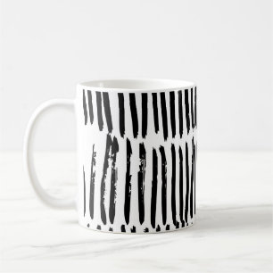 Mug Éléments Verticaux : Style Sans Mer Dessiné À La M
