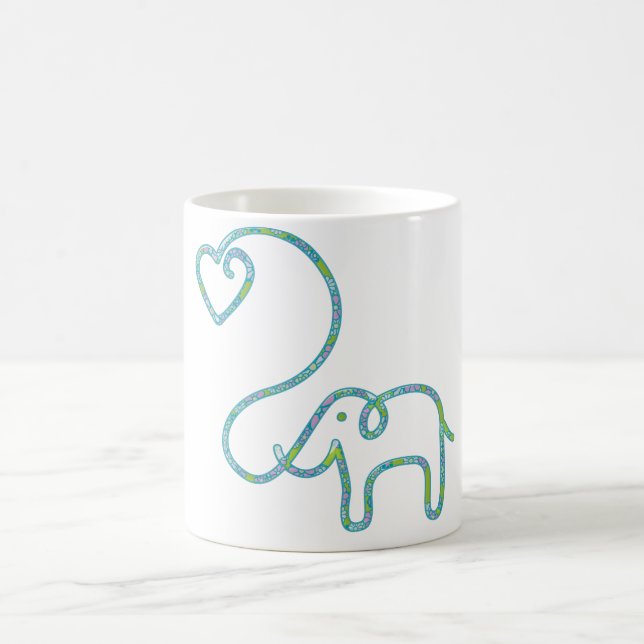 Mug ÉLÉPHANT avec coeur (Centre)