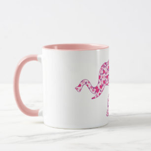 Mug Eléphant composé de Little Pink Hearts