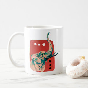 Mug Eléphant d'Afrique Abstraite