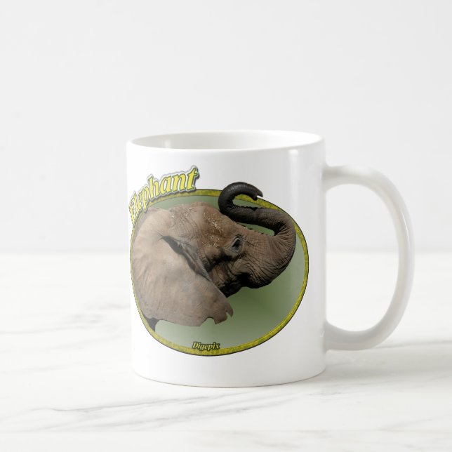 Mug Éléphant dans l'ovale (Droite)
