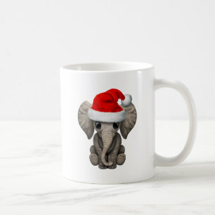 Mug Éléphant de bébé utilisant un casquette de Pè