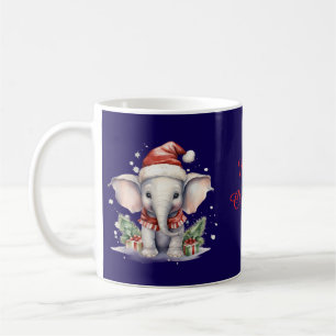 Mug Éléphant de Noël mignon