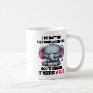 Mug Elephant Je N'Ai Pas Voyagé Le Sol Semblait Triste
