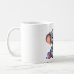 Mug Éléphant Mignon 5ème Anniversaire