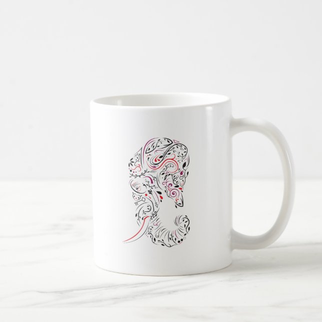 Mug éléphant orné (Droite)