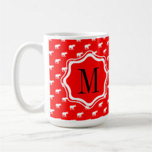 Mug Éléphant rouge rouge