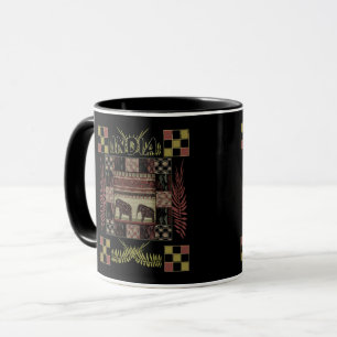 Mug Éléphants patchwork ethnique Inde