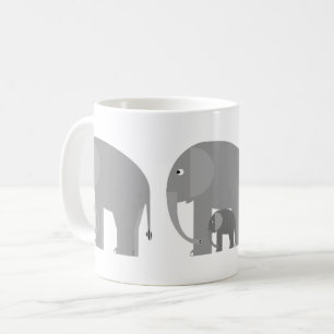 Mug Eléphants plus une boue