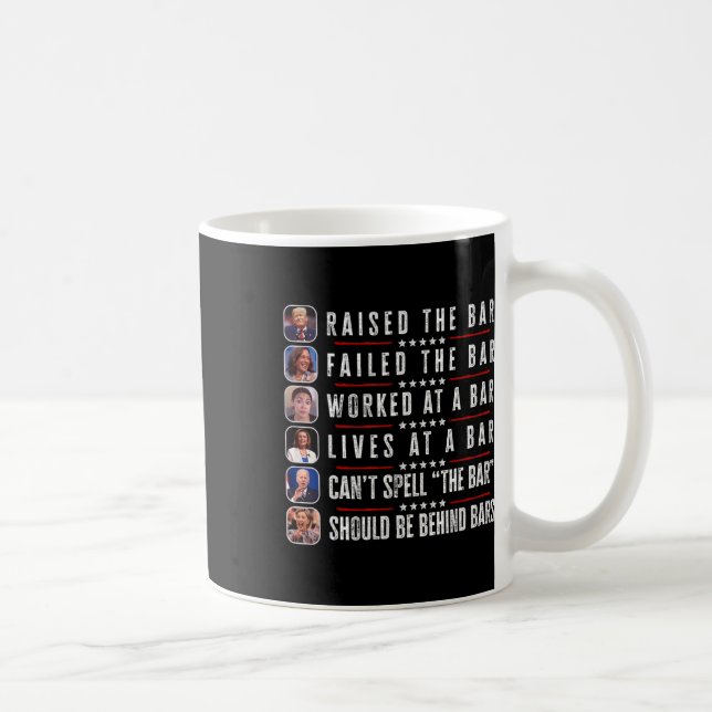 Mug Élevé Le Barreau Harris A Échoué Drôle Trump Polit (Droite)