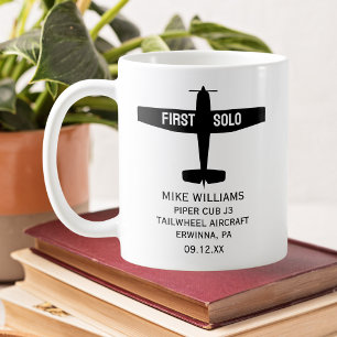 Mug Élève Pilote Premier Vol Solo Avion Personnalisé