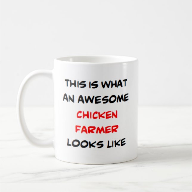 Mug éleveur de poulets, génial (Gauche)