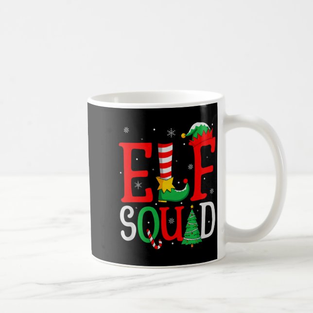 Mug Elf Squad Christmas Matching Family Group Elf Xmas (Droite)
