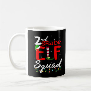 Mug Elf Squad Enseignant de Noël de deuxième année Top