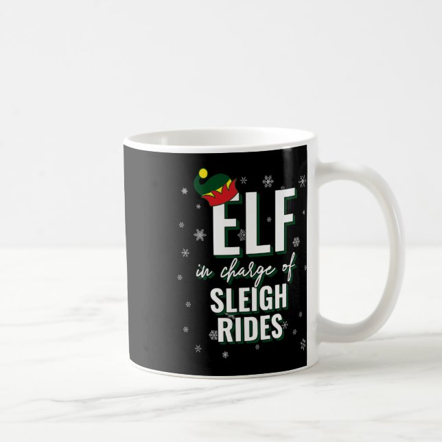 Mug Elfe Responsable De Sleigh Rides Vacances Noël Ma (Droite)