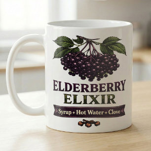 Mug Élixir de sureau Recette d'hiver cosy
