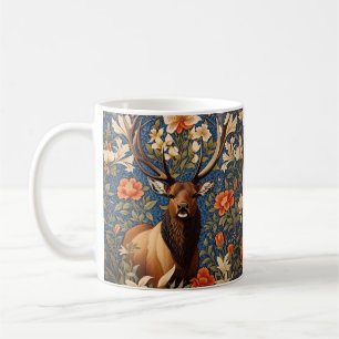 Mug Elk élégant William Morris Inspiré Floral