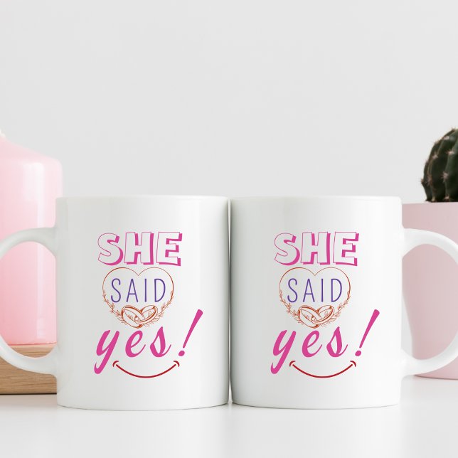 Mug Elle a dit oui (Créateur téléchargé)