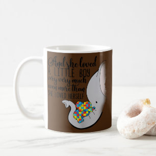 Mug Elle Aimait Un Petit Garçon Beaucoup Autisme Eléph
