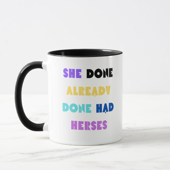 Mug Elle Avait Déjà Fait Avait Des Herses (Gauche)