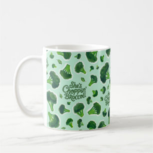 Mug Elle découpe du brocoli Humour Génération X Nouvea