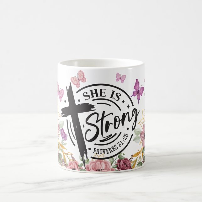 Mug Elle Est Proverbes Forts 31:25 (Centre)