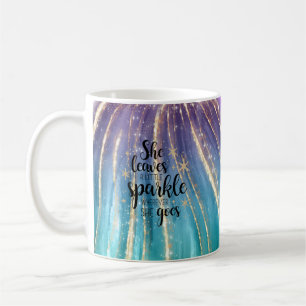 Mug Elle Feuille Un Peu Étincelante Brochures & Partie