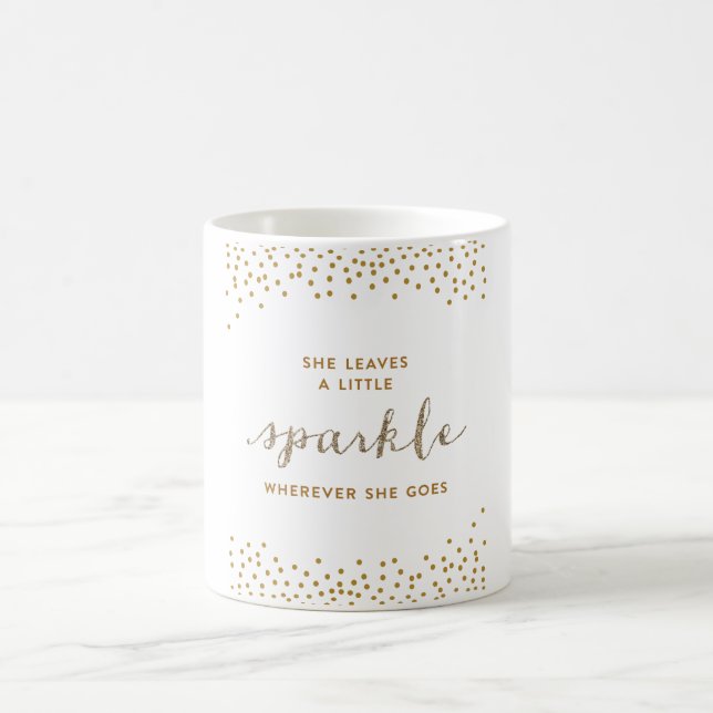 Mug Elle laisse une peu d'étincelle partout où elle va (Centre)