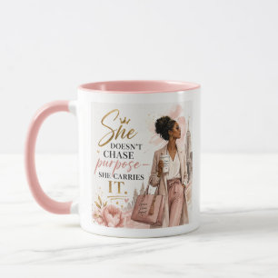 Mug Elle ne poursuit pas son but. Elle le porte en ell