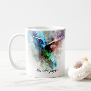 Mug Elle vole avec ses propres ailes - Alis volat prop