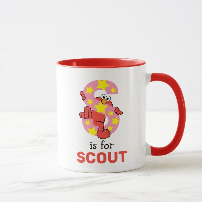 Mug Elmo Alphabet | Étoile S (Droite)