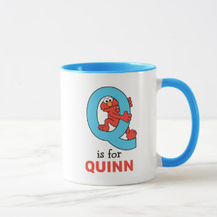 Mug Elmo Alphabet   Q Bleu