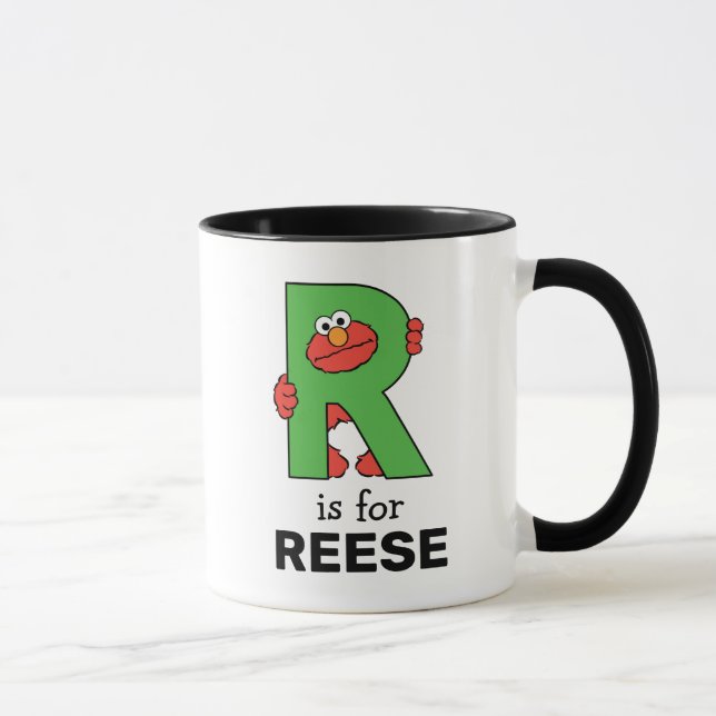 Mug Elmo Alphabet | R Vert (Droite)
