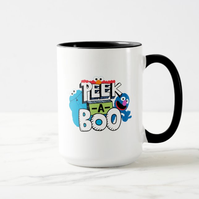 Mug Elmo, Cookie & Grover| Peek-a-Boo (Droite)
