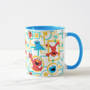 Mug Elmo & Cookie Monster Motif de Formes Amusantes