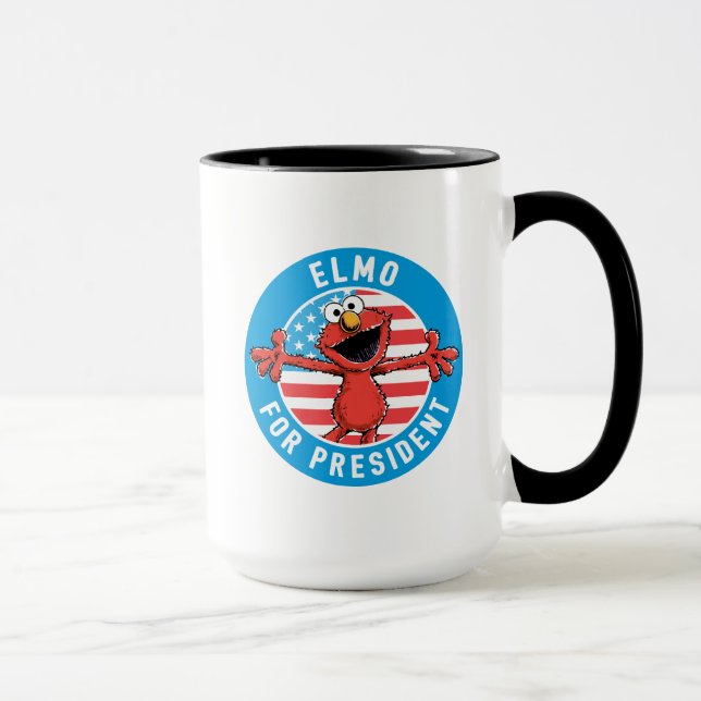Mug Elmo président - Drapeau (Droite)