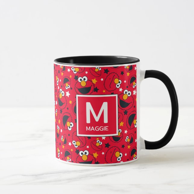 Mug Elmo | So Silly Star Motif Nom & Monogramme (Droite)