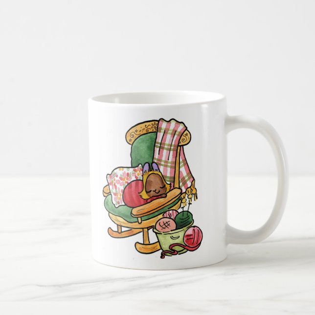 Mug Elvis sur la chaise à bascule (Droite)