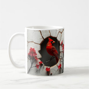 Mug Emballage de boue d'oiseau rouge 3d, conception d'
