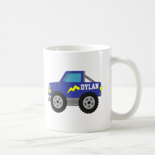 Mug Emballant le camion de monstre bleu, pour des