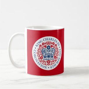 Mug Emblème de couronnement du roi Charles III, souven